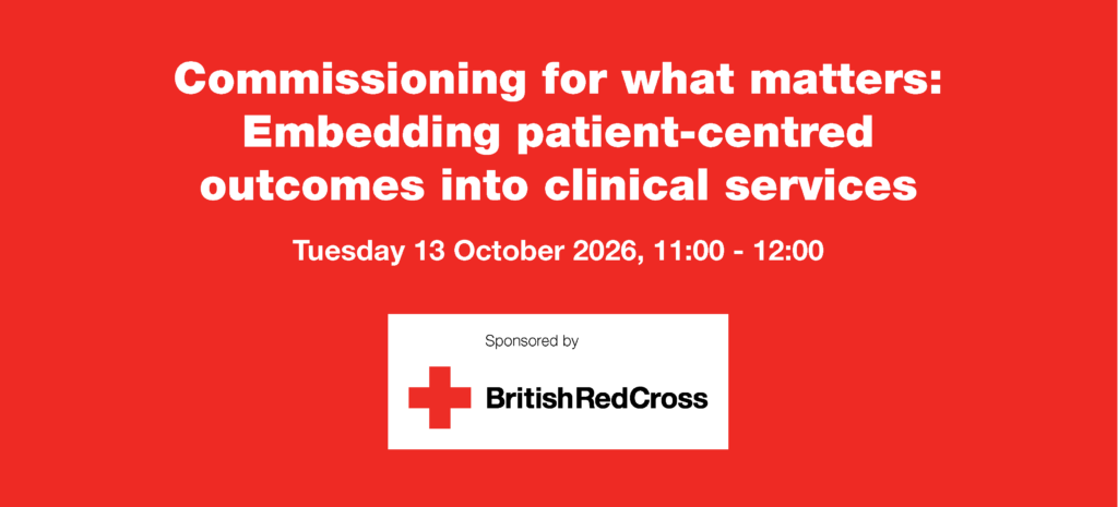 Commissioning for what matters - British Red Cross webinar